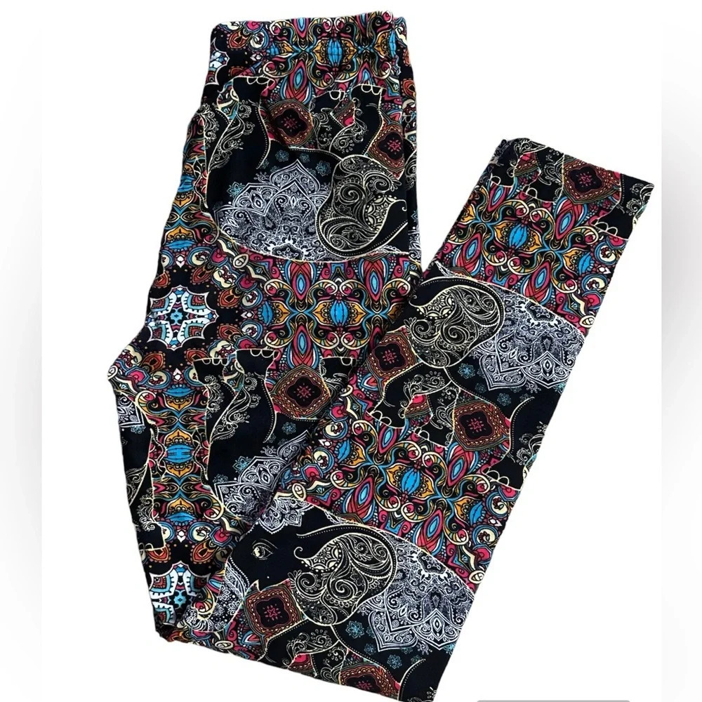 paisley print leggings, one size
